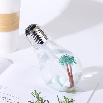 Two Generation Bulb Usb Humidifier Mute Moisture Color Discoloration Mini Desktop Air Purifier Spray Replenishment